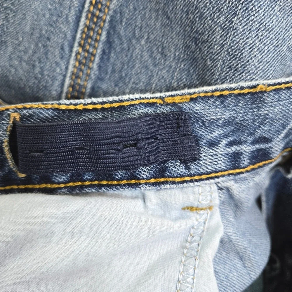 Childrens Place Boys Blue Medium Wash‎ Skater Carpenter Denim Shorts 14 Husky